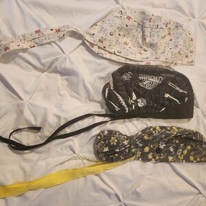*2 For $15* Scrub Hats - Floral, Skeleton, and Dog Print
